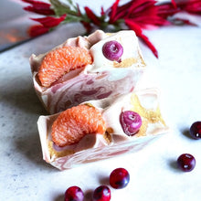 Load image into Gallery viewer, Frosted Cranberry and Citrus Artisan Handmade Soap