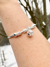 Load image into Gallery viewer, Sterling Silver Charm Bangle - It&#39;s a Beautiful Life Boutique 