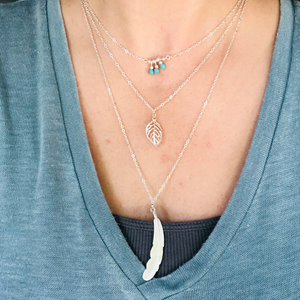 3 Layer Bohemian Leaf Necklace - It's a Beautiful Life Boutique 