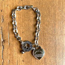 Load image into Gallery viewer, Above all Else Heart Charm Bracelet - It&#39;s a Beautiful Life Boutique 