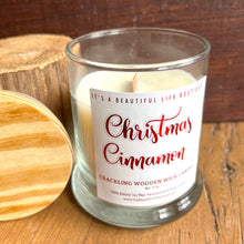 Load image into Gallery viewer, Crackling Wooden Wick Candle: Christmas Cinnamon