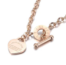 Load image into Gallery viewer, Above all Else Heart Charm Necklace - It&#39;s a Beautiful Life Boutique 