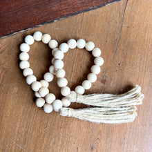 Load image into Gallery viewer, Wooden Bead and Hemp Garland Decor