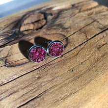 Load image into Gallery viewer, Merlot Geode Stud Earring - It&#39;s a Beautiful Life Boutique 