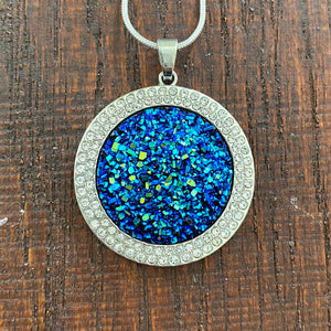 Crystal Halo Geode Necklace