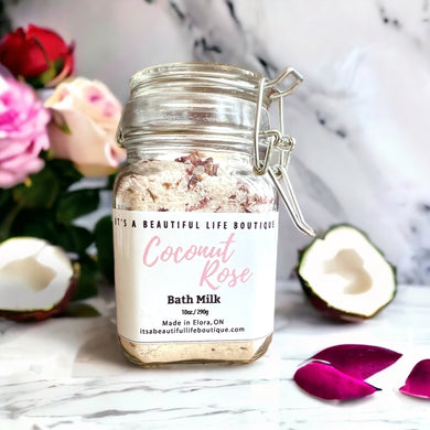 Coconut Rose Bath Milk - It's a Beautiful Life Boutique 