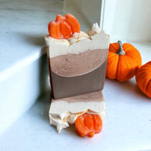 Load image into Gallery viewer, Vanilla Pumpkin Marshmallow Artisan Soap