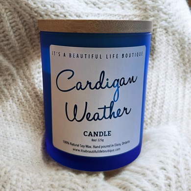 Cardigan Weather Soy Wax Candle - It's a Beautiful Life Boutique 