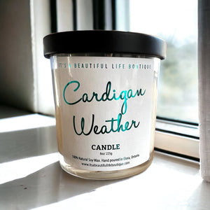 Cardigan Weather Soy Wax Candle - It's a Beautiful Life Boutique 