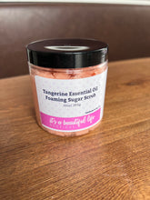 Load image into Gallery viewer, Tangerine Essential Oil Foaming Body Scrub - It's a Beautiful Life Boutique 