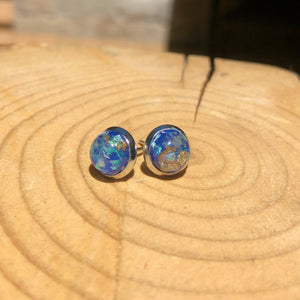 Deep Ocean Shine Stud - It's a Beautiful Life Boutique 