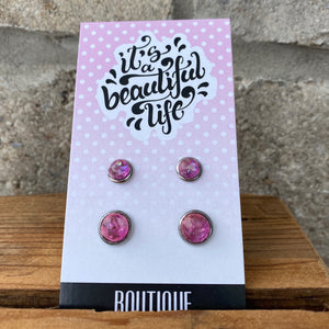 Opalescent Mommy and Me Earring Set - It's a Beautiful Life Boutique 