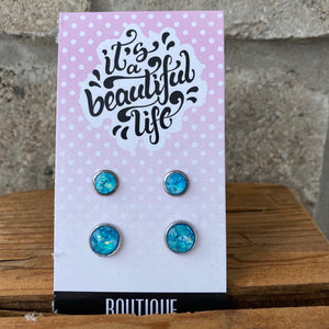 Opalescent Mommy and Me Earring Set - It's a Beautiful Life Boutique 
