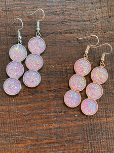 Triple Geode Drop Earrings - It's a Beautiful Life Boutique 