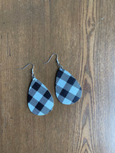 Load image into Gallery viewer, Buffalo Plaid Leather Drop Earrings - It&#39;s a Beautiful Life Boutique 