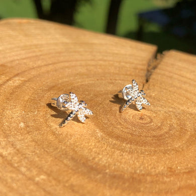 Sterling Silver Dragonfly Stud Earrings - It's a Beautiful Life Boutique 