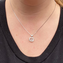 Load image into Gallery viewer, Sterling Silver Interlocking Heart Necklace - It&#39;s a Beautiful Life Boutique 