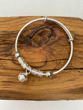 Load image into Gallery viewer, Sterling Silver Charm Bangle - It&#39;s a Beautiful Life Boutique 