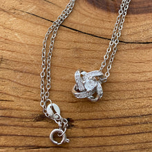 Load image into Gallery viewer, Sterling Silver Double Infinity Necklace - It&#39;s a Beautiful Life Boutique 