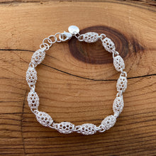 Load image into Gallery viewer, Sterling Silver Hollow Lace Bracelet - It&#39;s a Beautiful Life Boutique 