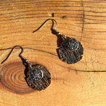 Load image into Gallery viewer, Crosshatch Geode Drop Earring - Choose your color - It&#39;s a Beautiful Life Boutique 