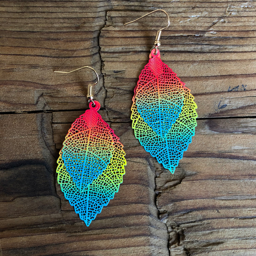 Leaf Drop Earrings - It's a Beautiful Life Boutique 