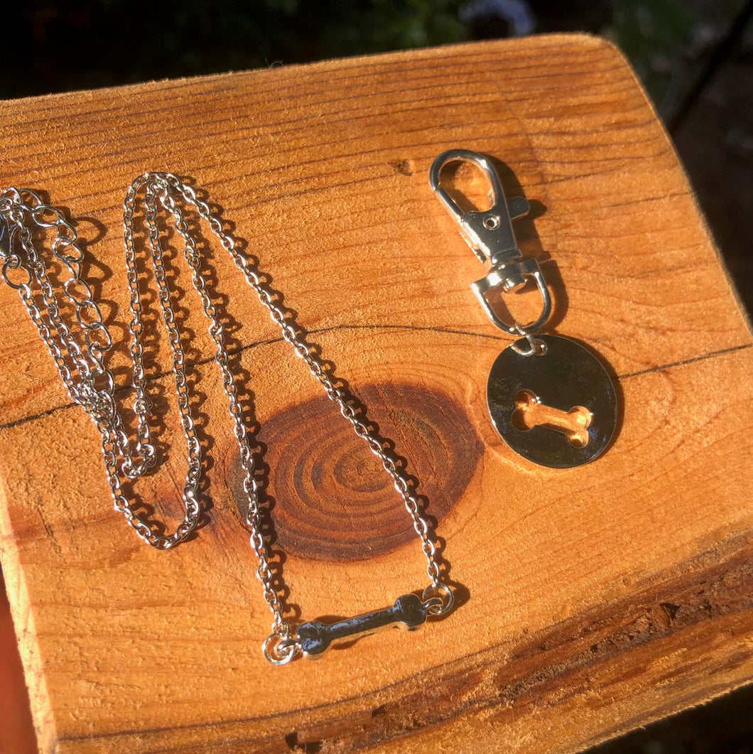 My Pet-bestie and Me necklace and collar tag - It's a Beautiful Life Boutique 