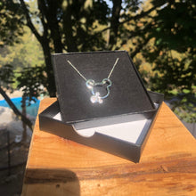 Load image into Gallery viewer, Silver Double Mouse Head Necklace - It&#39;s a Beautiful Life Boutique 