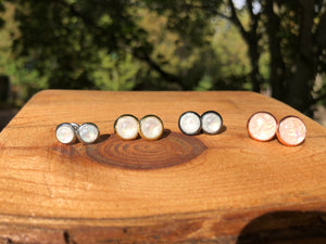 Opalescent Studs: Purple, Pink, Blue, Light Pink, White - It's a Beautiful Life Boutique 