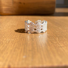 Load image into Gallery viewer, Sterling Silver Lace Wave Ring - It&#39;s a Beautiful Life Boutique 
