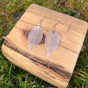 Rose Gold Leaf Earrings - It's a Beautiful Life Boutique 