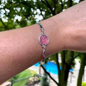 Geode Sterling Silver Bracelet - It's a Beautiful Life Boutique 