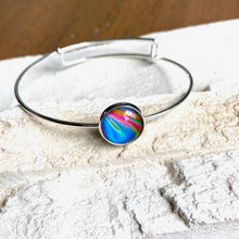 Load image into Gallery viewer, Sterling Silver Geode Bangle - It&#39;s a Beautiful Life Boutique 