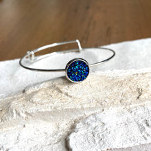 Load image into Gallery viewer, Sterling Silver Geode Bangle - It&#39;s a Beautiful Life Boutique 