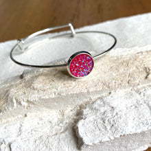 Load image into Gallery viewer, Sterling Silver Geode Bangle - It&#39;s a Beautiful Life Boutique 
