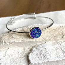 Load image into Gallery viewer, Sterling Silver Geode Bangle - It&#39;s a Beautiful Life Boutique 