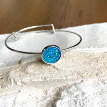 Load image into Gallery viewer, Sterling Silver Geode Bangle - It&#39;s a Beautiful Life Boutique 