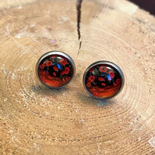 Load image into Gallery viewer, Sunset Poppy Studs