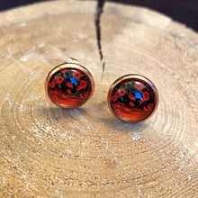 Load image into Gallery viewer, Sunset Poppy Studs