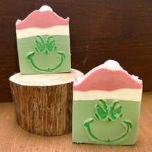 Load image into Gallery viewer, Grinchy Face Artisan Soap