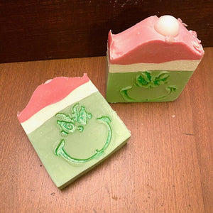 GrinchyFaceSoap
