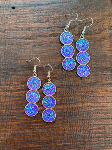 Triple Geode Drop Earrings - It's a Beautiful Life Boutique 