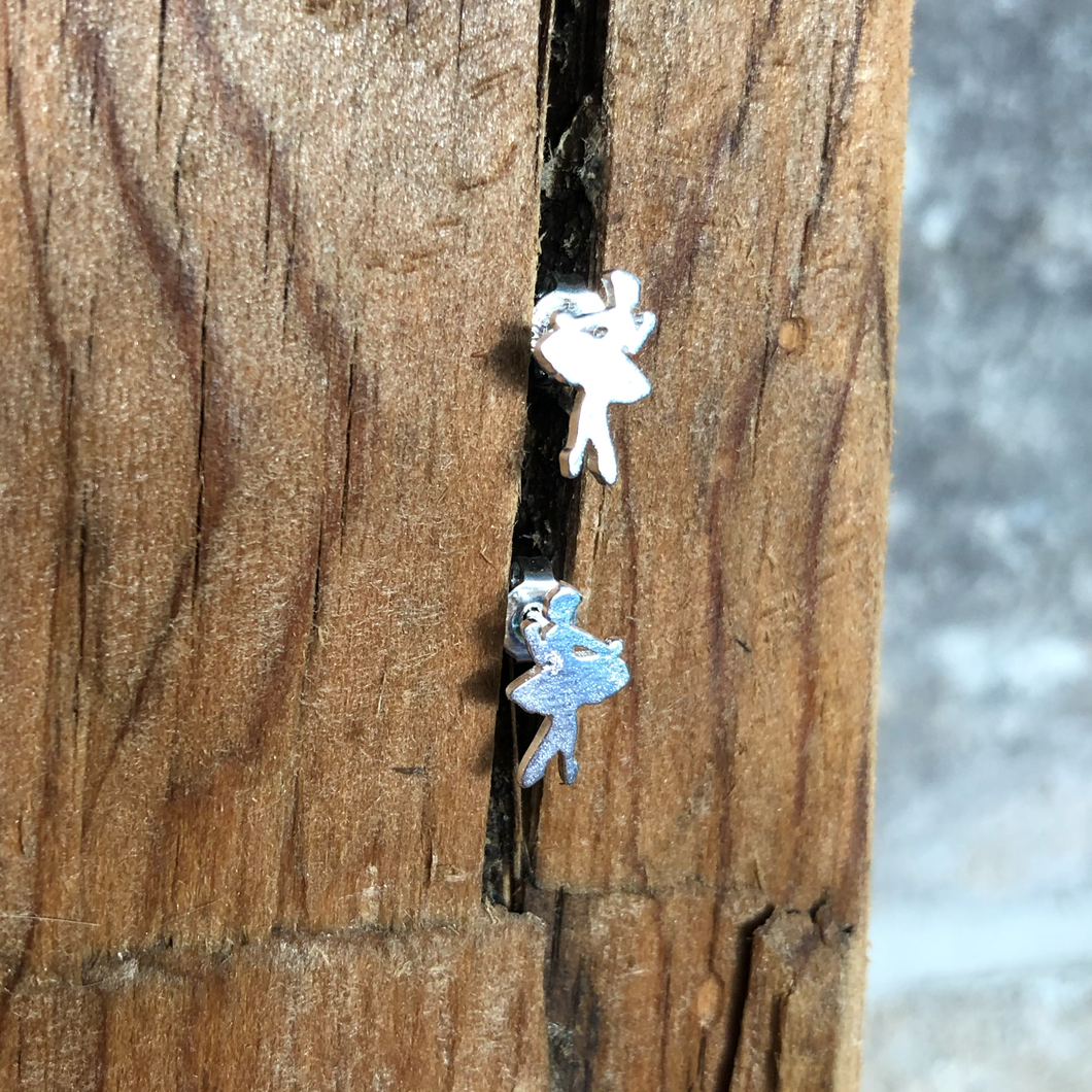 Sterling Silver Ballerina Earring - It's a Beautiful Life Boutique 