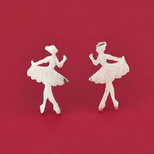 Load image into Gallery viewer, Sterling Silver Ballerina Earring - It&#39;s a Beautiful Life Boutique 