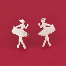 Load image into Gallery viewer, Sterling Silver Ballerina Earring - It&#39;s a Beautiful Life Boutique 