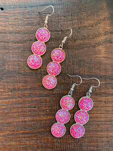 Triple Geode Drop Earrings - It's a Beautiful Life Boutique 