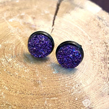 Load image into Gallery viewer, Royalty Geode Earring