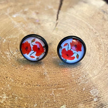 Load image into Gallery viewer, Bright Poppy Studs