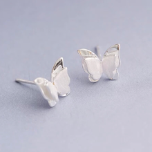 Load image into Gallery viewer, Sterling Silver Butterfly Stud Earrings - It&#39;s a Beautiful Life Boutique 