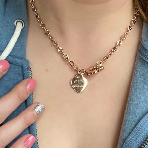 Above all Else Heart Charm Necklace - It's a Beautiful Life Boutique 